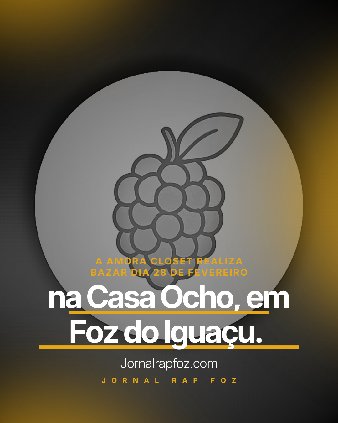 Amora closet reaiza bazar dia 28 de fevereiro na casa ocho em foz do iguaçu.